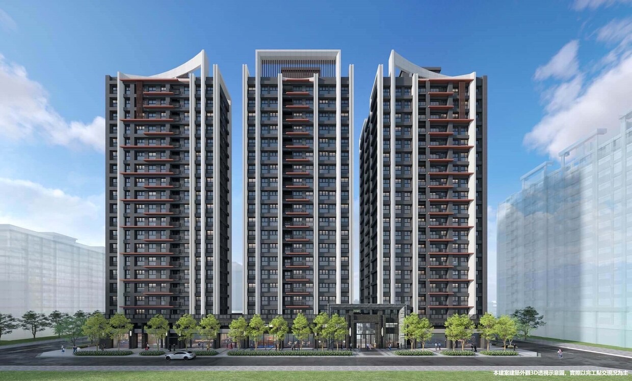 桃園蘆竹「皇普MOMA」3~4房，即將完工